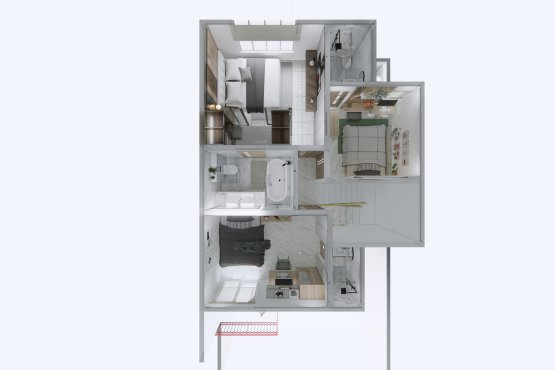 denah/layout interior